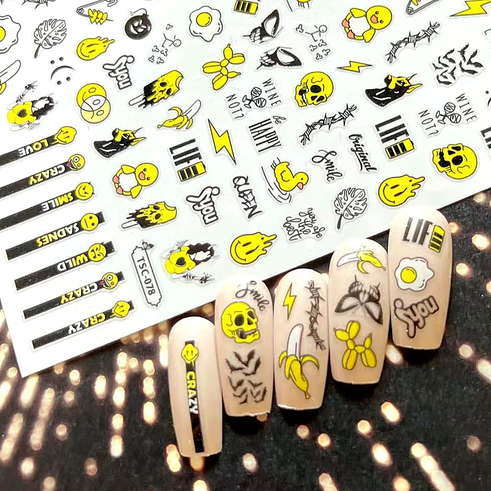 

TSC-78 ARTLINE Serie Movie Film DESIGNS COOL 3d Nail Art Stickers Decal Silder Template Diy Tool Decorations