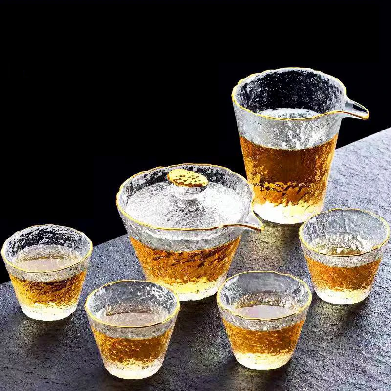 Стеклянный чайный набор с молотком