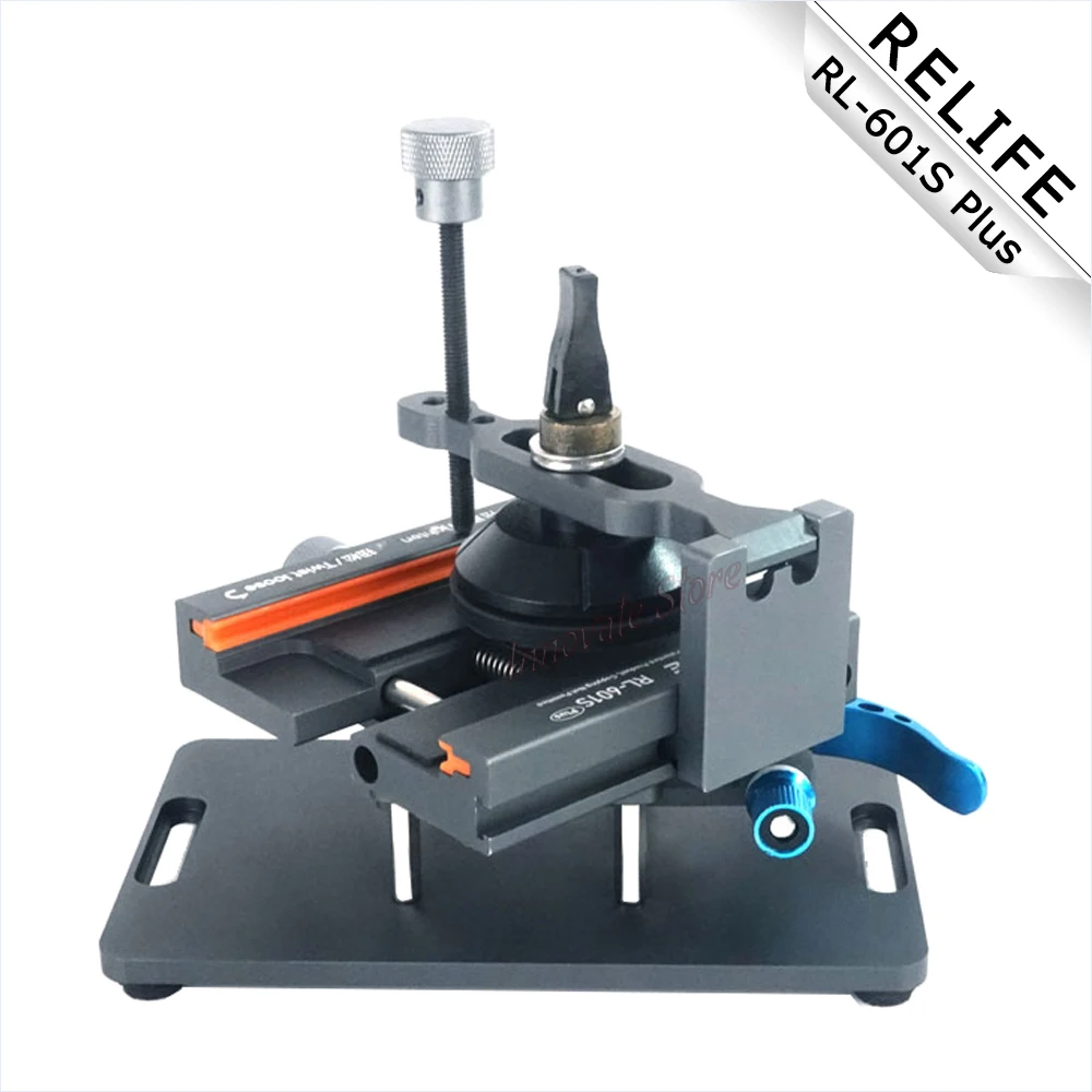 

Rotary Fixture RELIFE RL-601S PIUS Heating Free Multifunction for Removal Screen Back Cover Glass Clip Mobile Phone Repair Tool