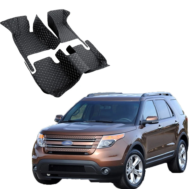 

Interior Accessories Car floor mats for Fords Explorer 2006 2007 2008 2009 2010 2011 2012 2013 2014 2015 Custom auto foot Pads
