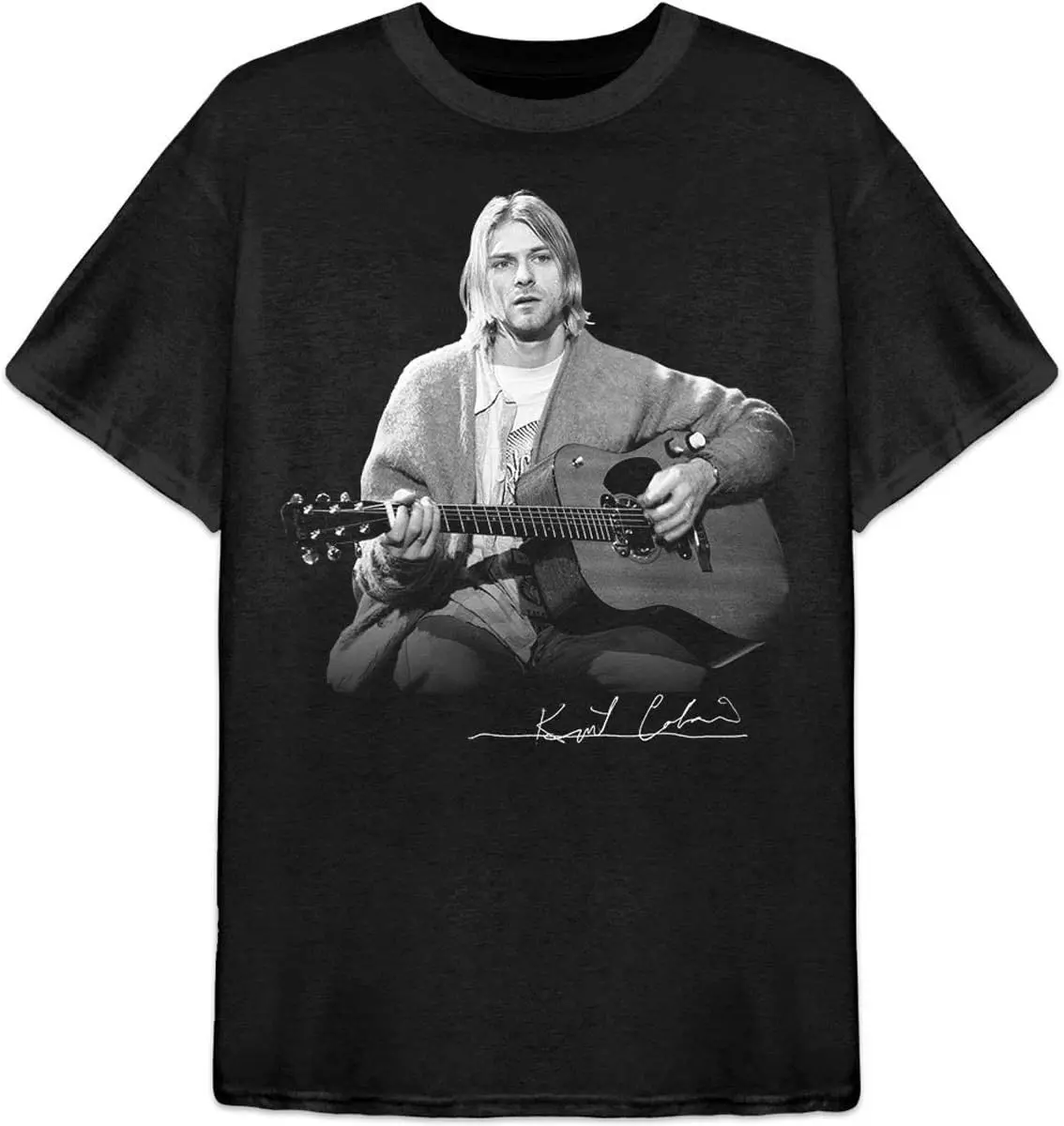Официальная футболка Kurt Cobain мужская унисекс 100% чистый хлопок