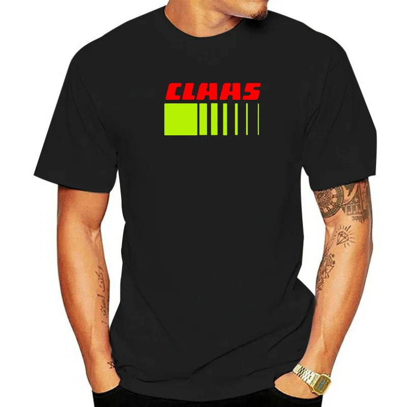 CLAAS LOGO UNISEX T-SHIRT S-3XL TRACTOR FARMING ENTHUSIAST COMBINE HARVESTER DRI 100% cotton men T shirt Women Tops tee