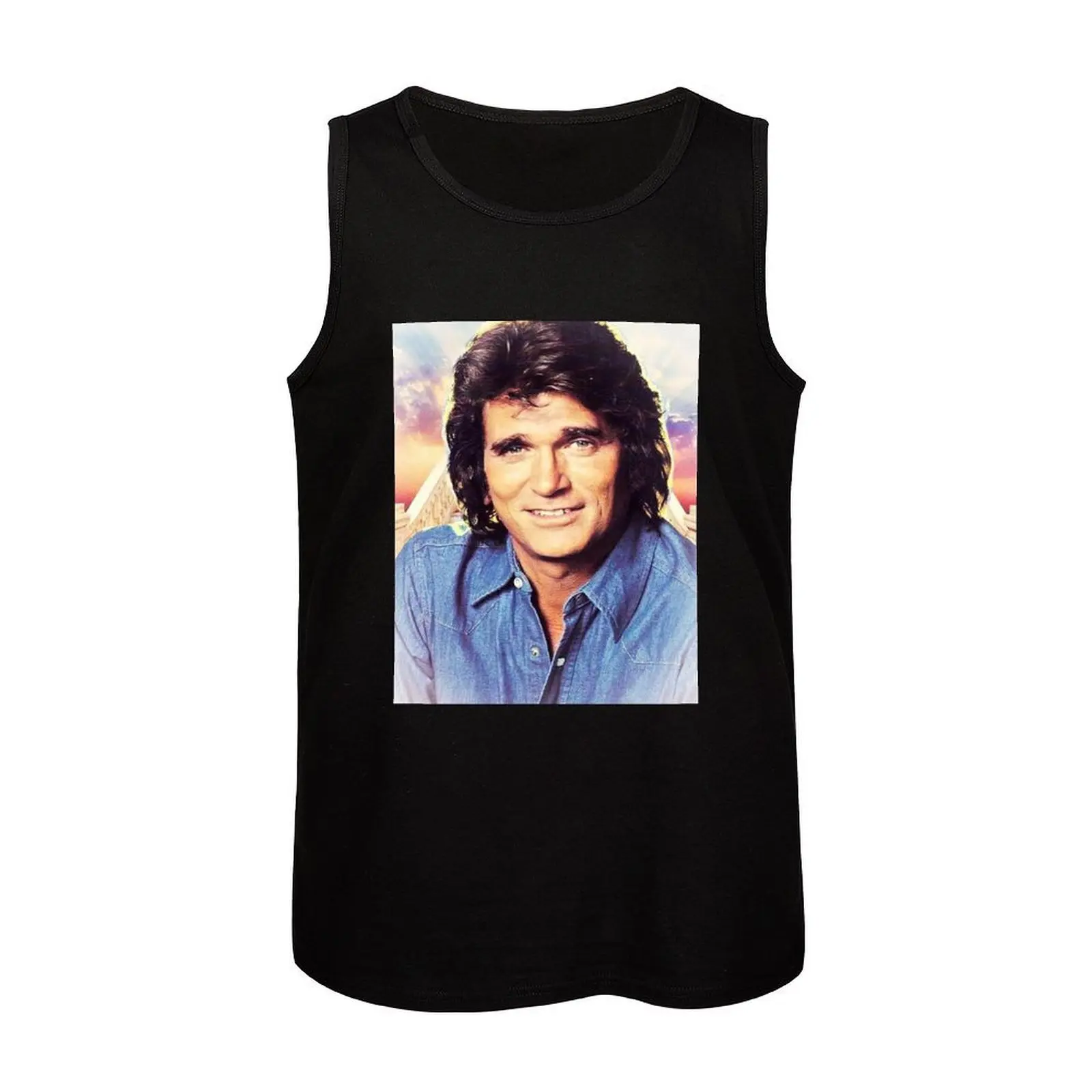Фото Майка Michael Landon, базовая футболка без рукавов, повседневная майка из мягкого хлопка №4