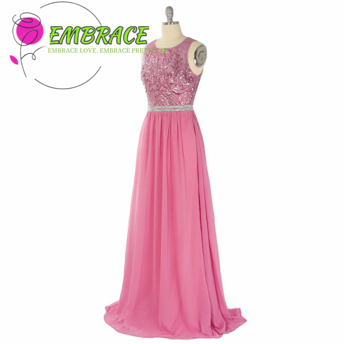 Европейское и американское вечернее платье с вышивкой жемчугом женское