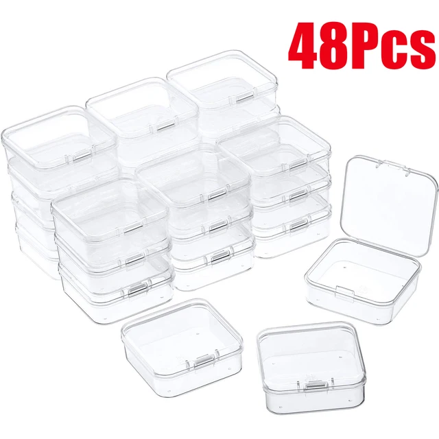 clear plastic storage trays