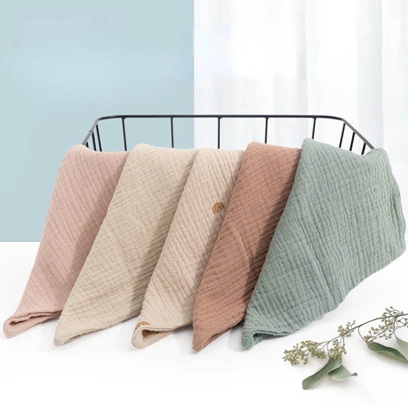 

3/5 шт., детское квадратное полотенце из муслина, 100% хлопок