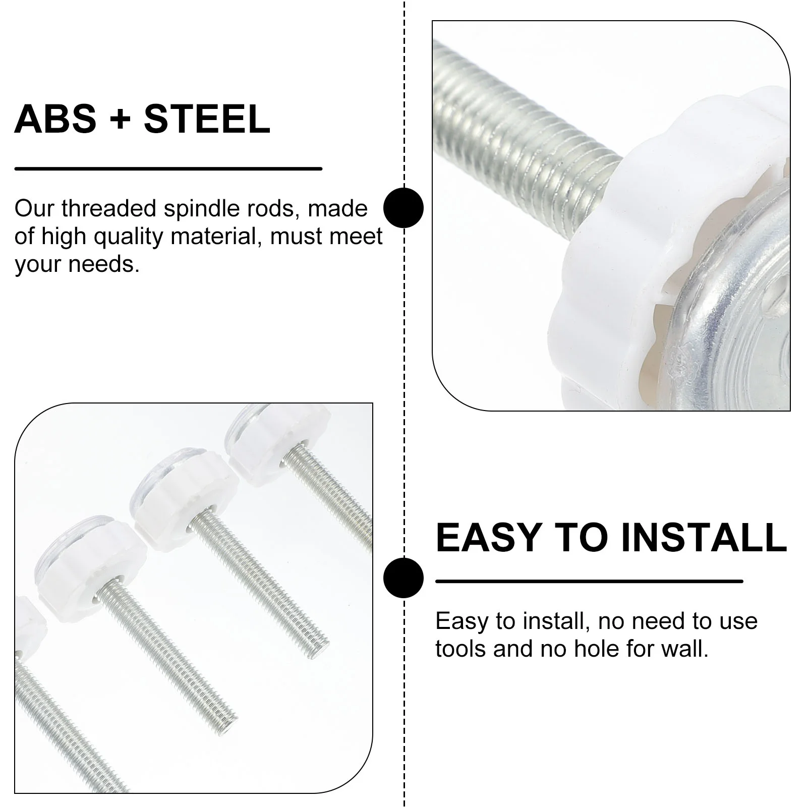 4 шт. фитинги для болтов резьбовой стержень шпинделя сменные стержни детских