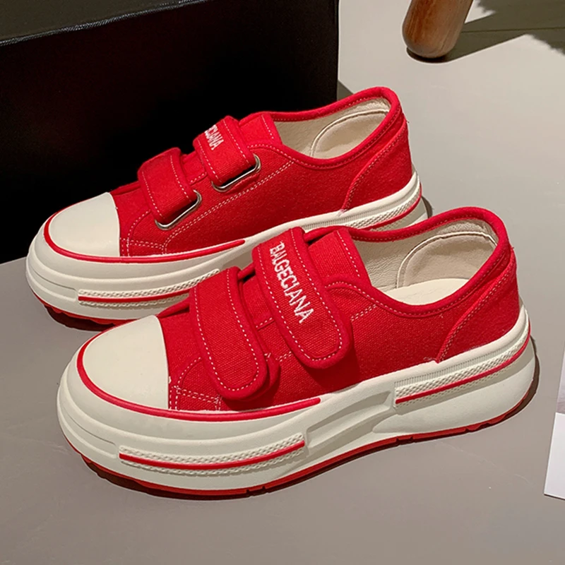 

Кеды женские на платформе, спортивные холщовые кроссовки, Повседневная нескользящая обувь для бега, 2023