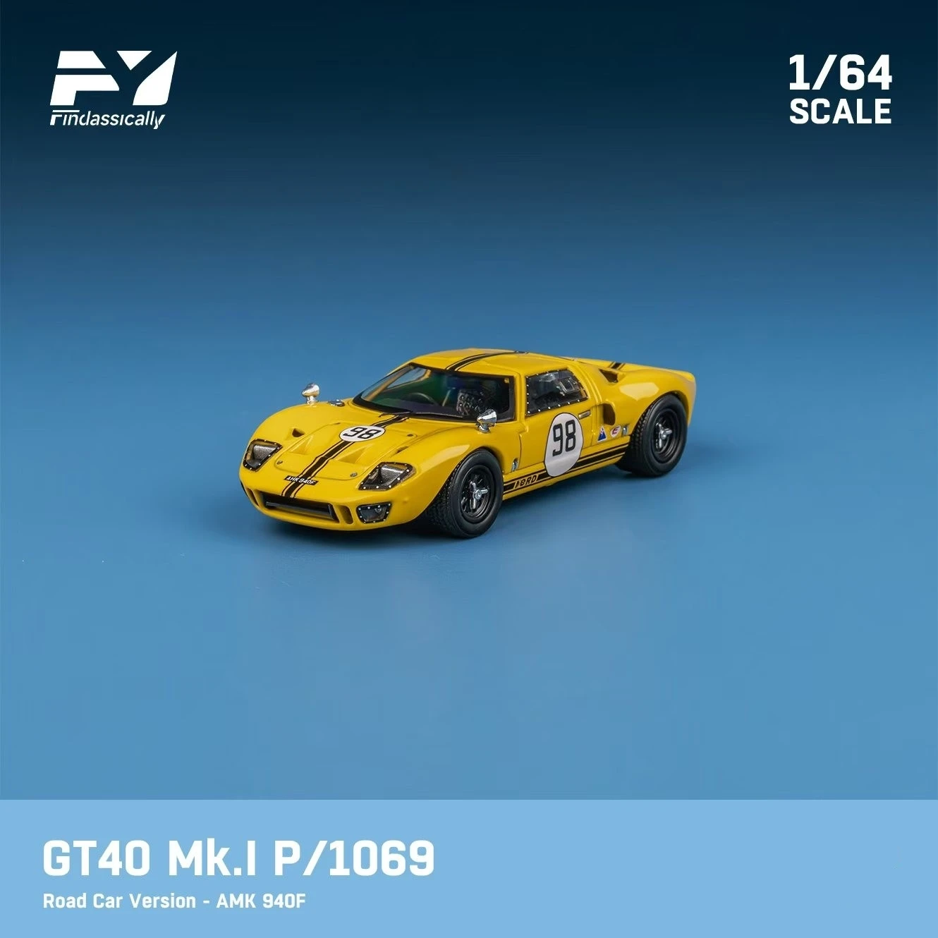 Фото Готовые акции Findclassically FY 1/64 GT40 MK I Коллекция Подарочная масштабная модель автомобиля №5
