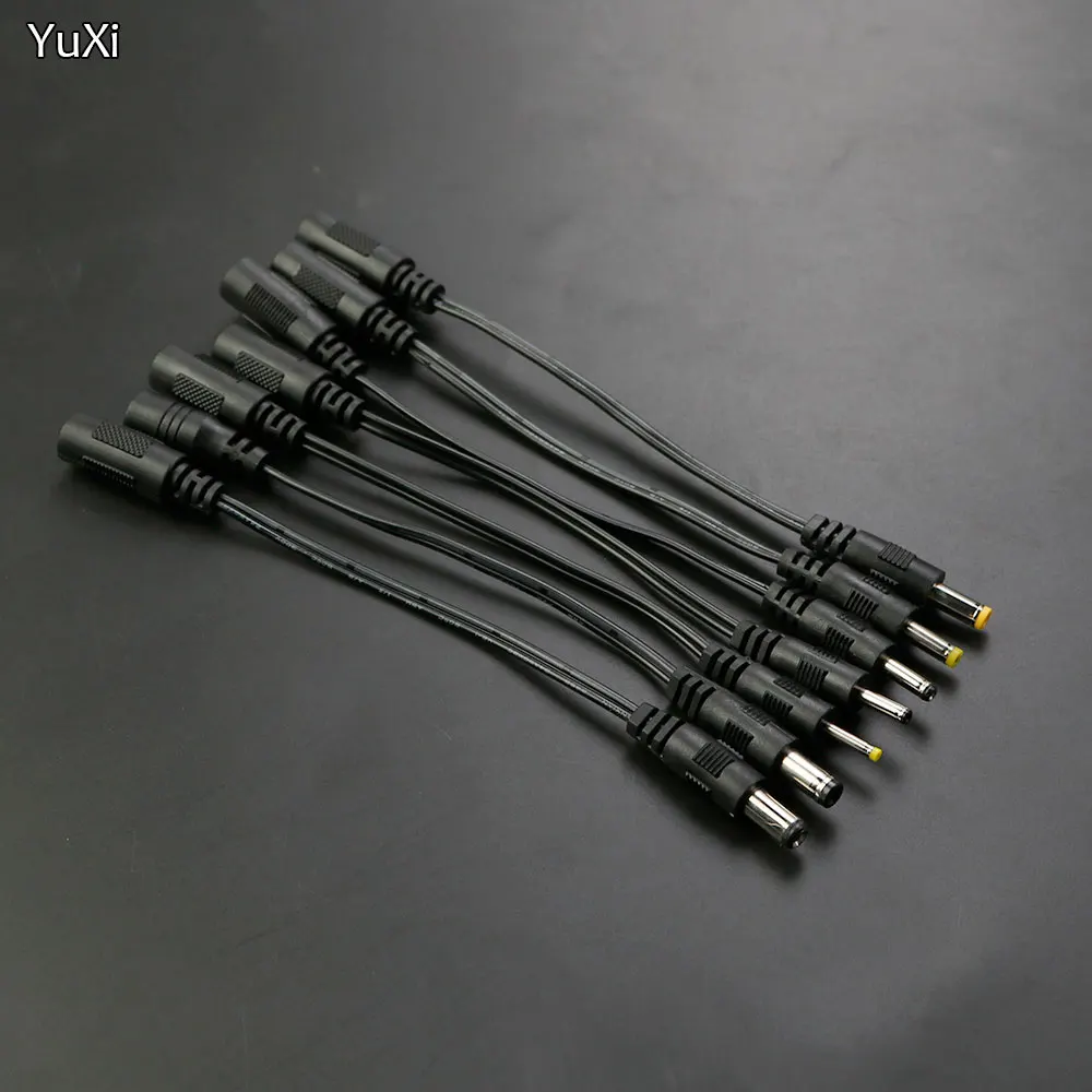 

1PCS DC Plug Female Connectors DC 5.5*2.1 Female to 5.5*2.5 2.5*0.7/3.5*1.35/4.0*1.7/4.8*1.7Male Adapter Cable Extension Cord