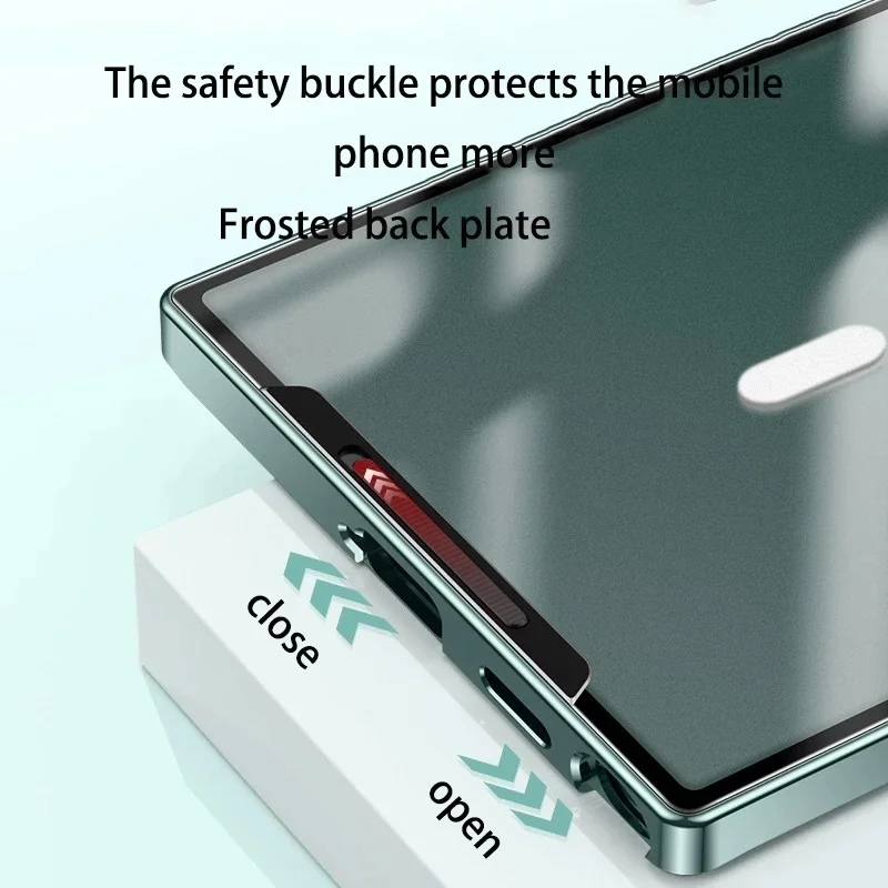 Samsung Magsafe New Magnetic Protective Case for Galaxy S22 S21 Ultra Plus Metal Aluminum Alloy Glass Frosted Slim Case