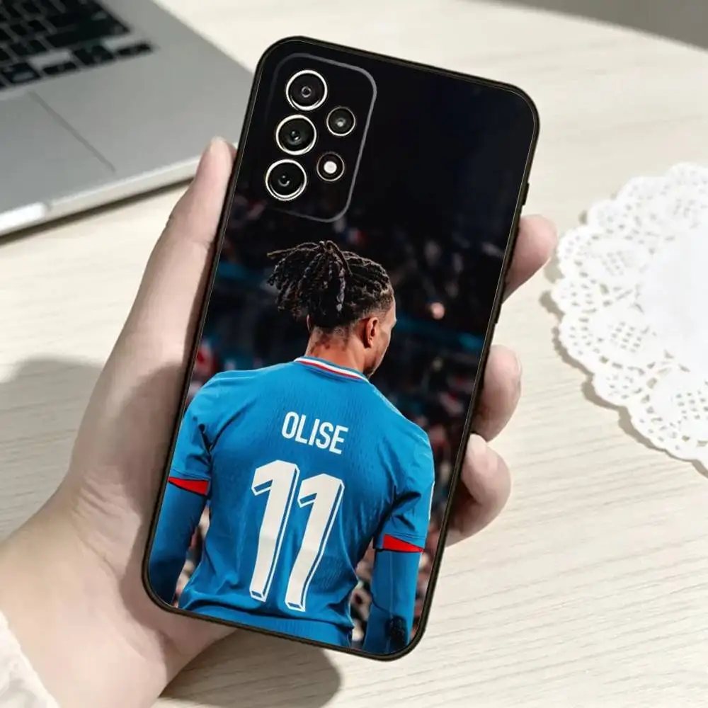 Чехол для телефона Michael O-Olise Football для Samsung S25, S24, S21, S22, S23, S30, Ultra, S20, Plus, FE, мягкий силиконовый, черный (art.: 3920dad95d2df) - 3920dad95d2df