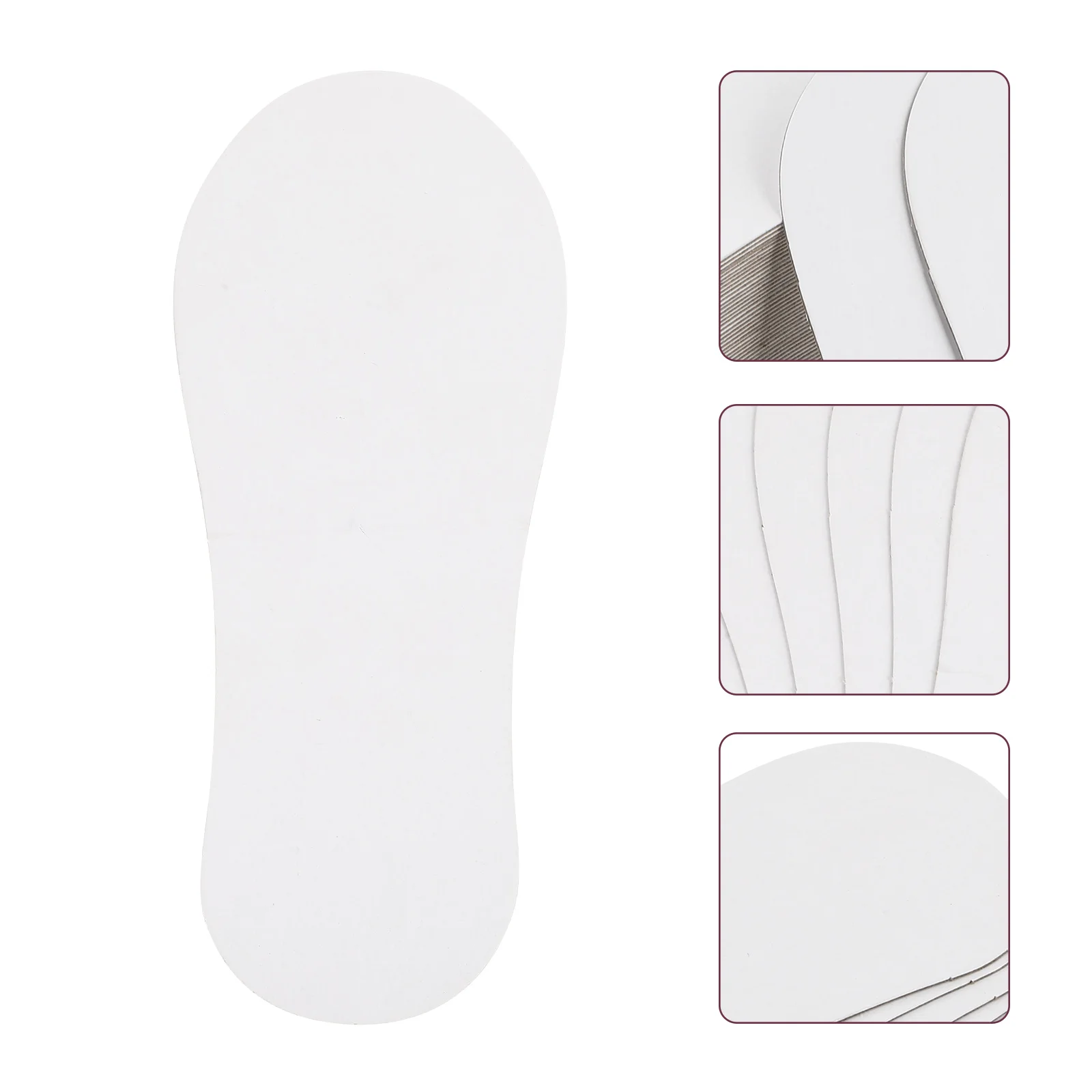 

100Pcs Paper Woman Socks Display Organizers Low Cut Socks Holders (White)