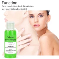 3050ml face peeling oil green bleaching dark skin exfoliating melanin lightening brightening skin tone blemishes skin care