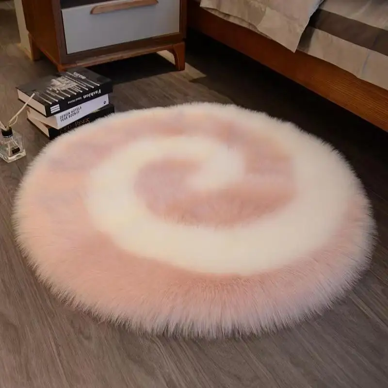 

Carpet light luxury wind plush bedroom fluffy floor mat carpet