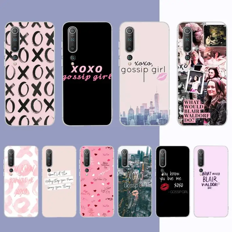 

TV Gossip Girl Phone Case for Samsung S21 A10 for Redmi Note 7 9 for Huawei P30Pro Honor 8X 10i cover