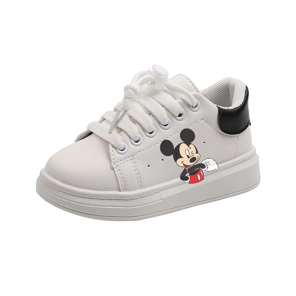 Disney Mickey Minnie Mouse Children Cartoon Girl Student Soft Soft Casual Shoes Sports Shoes Student Running Shoes Size