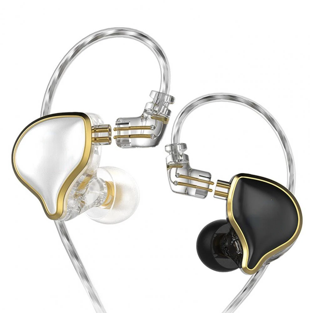 

ZXD Wired Earphone Ergonomic High Clearly TPE 3.5mm 2Pin Connector Line Control In-ear Wired Earbuds for Video Game