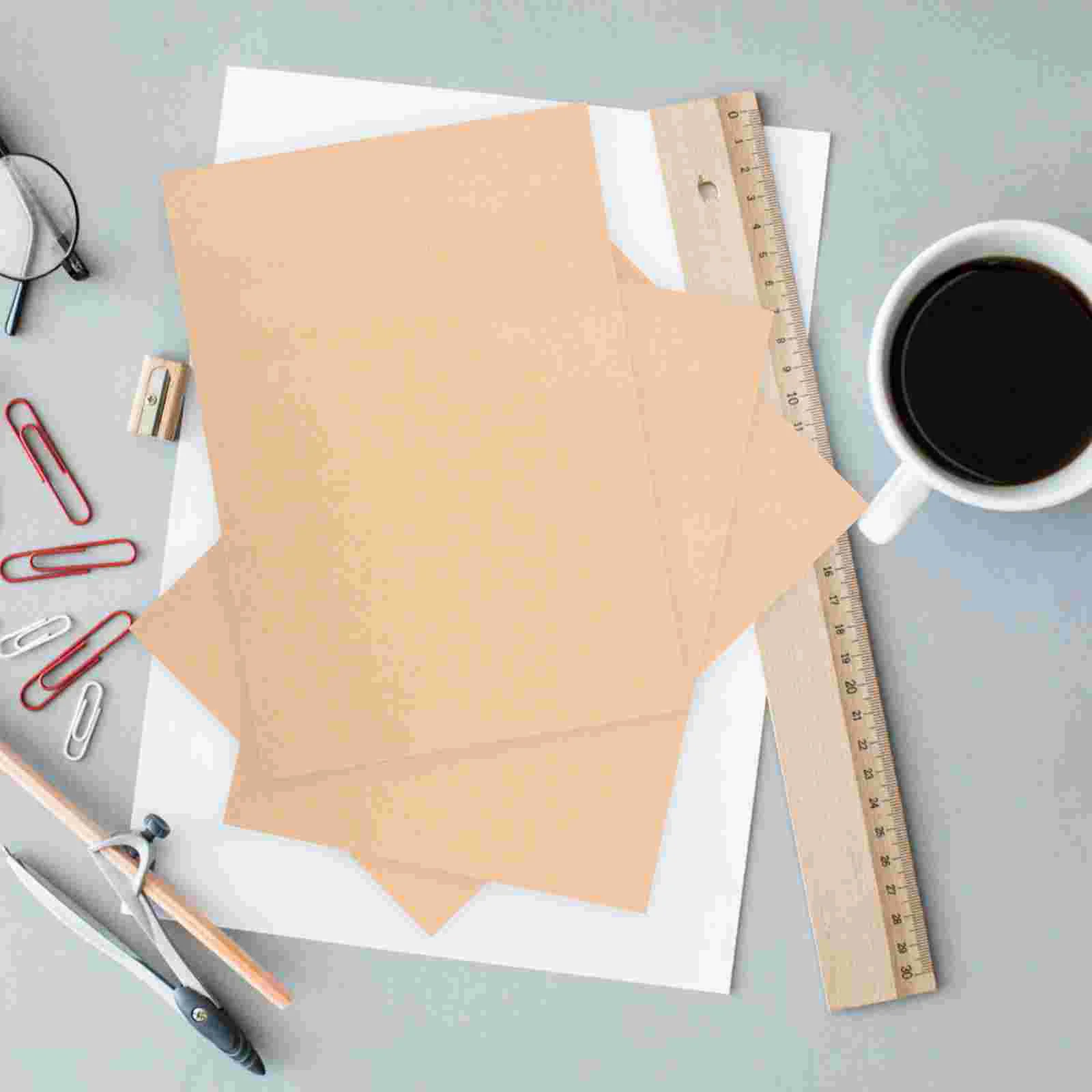 Крафт-бумага наклейки с принтом Брайля школьные принадлежности детская