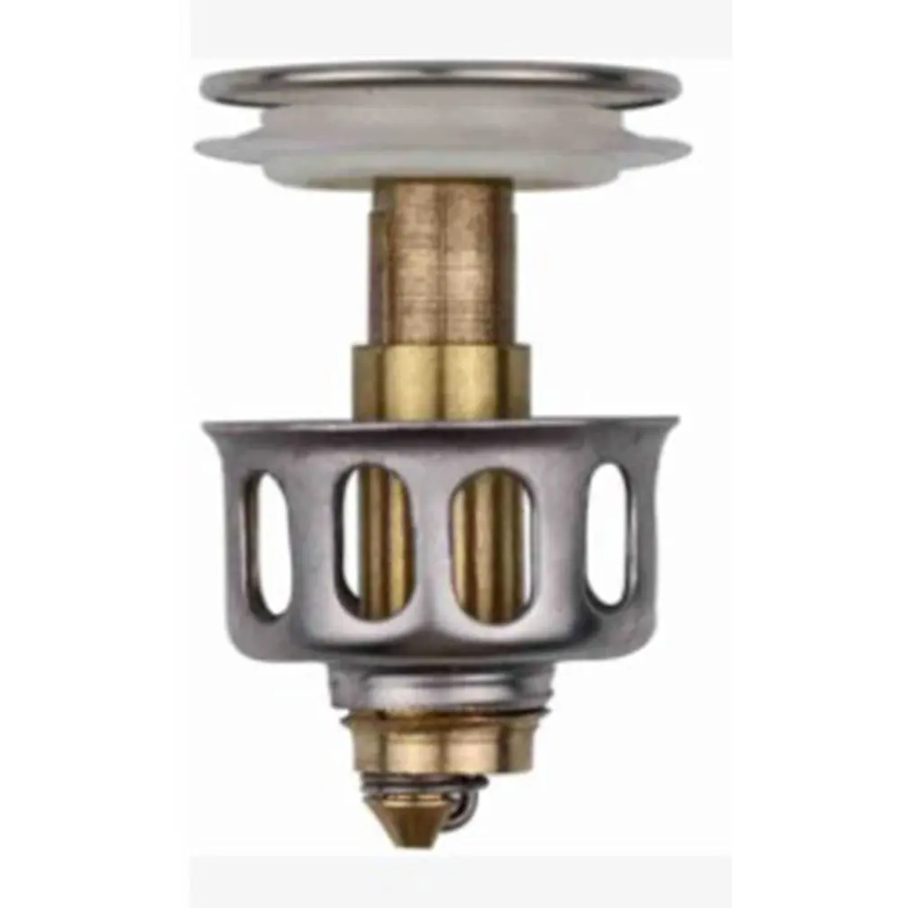 

Basin Up Drain Filter Universal Wash Basin Bounce Drain Filter Sink Drain Vanity Stopper Up Drain Filter Bathroom Use