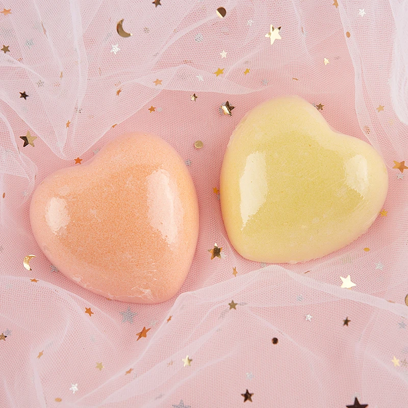 

Natural Heart Shape Bath Salt Ball Exfoliating Bombs Care Mini Handmade Bathing Foot Spa Body Moisturizing Massage Skin