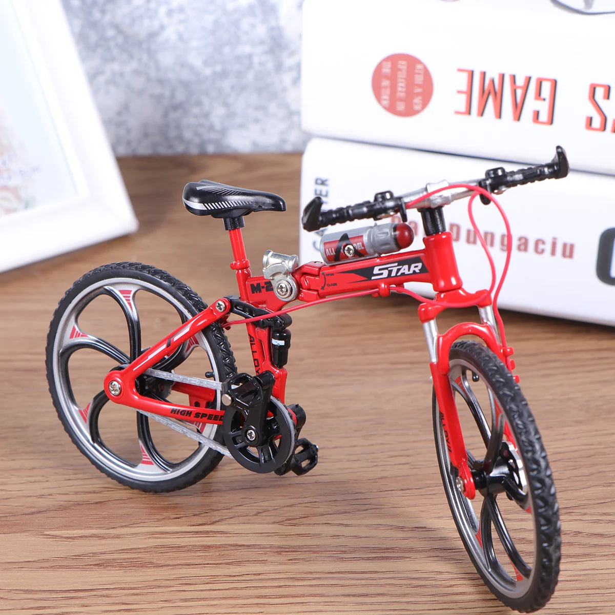

Bike Toyfinger Bikes Mini Model Scale Mountain Classical Style Bmx Alloy 10 Retro Deck 3D Driving Diy Tech Vehicle Cycle Kids