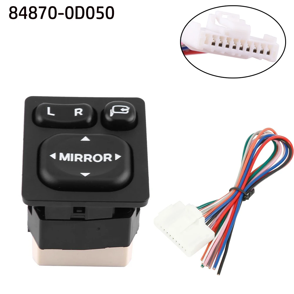 

Rear View Outer Replacement Auto Accessories Mirror Switch Mirror Switch Master Power Black ABS Plastic Auto Part