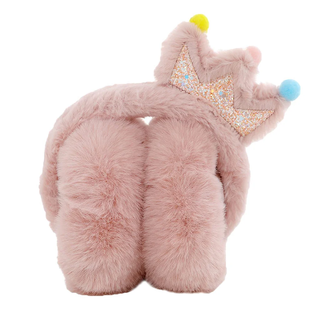 

1Pc Warm Preservation Earmuff Crown Pattern Earmuff Outdoor Cycling Earmuff