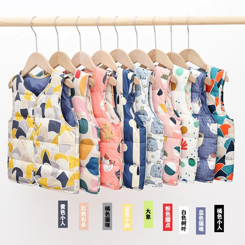 

Осенне-зимний новый пуховой жилет для мальчиков и девочек