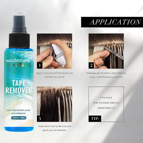 118 мл лента для удаления клея для парика, клейкая лента для удаления кератинового клея, спрей для удаления париков, парик, кружевной парик, средство для удаления клея