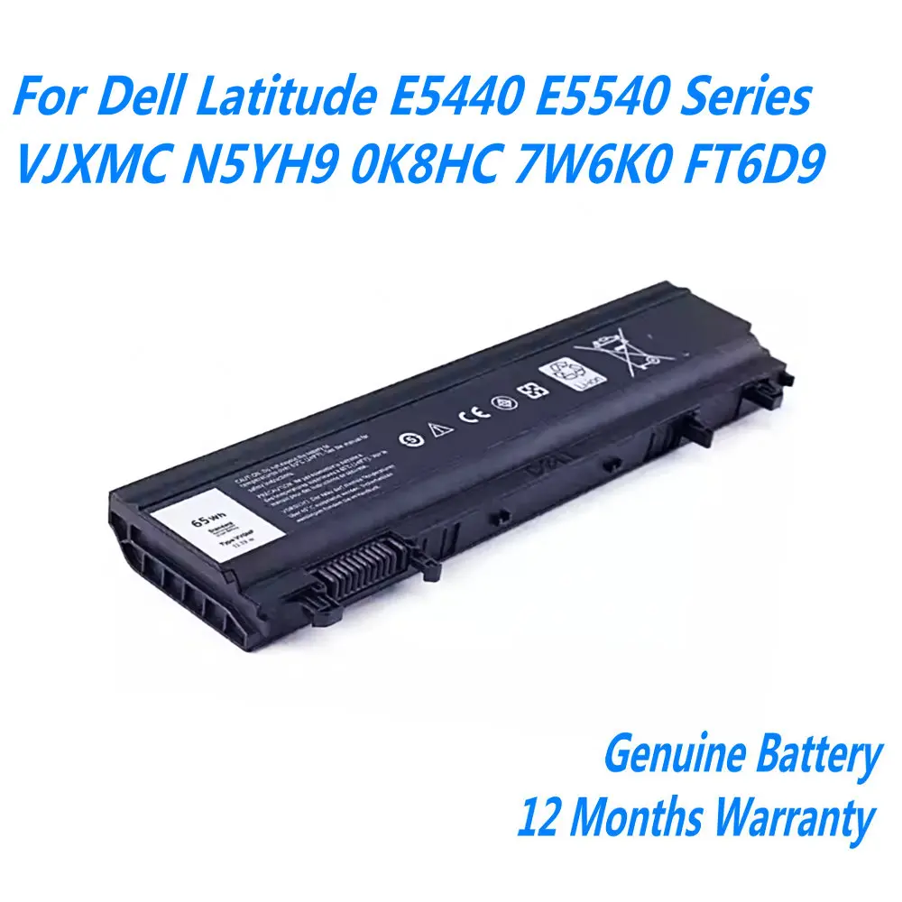 Подлинный аккумулятор VV0NF для ноутбука Dell Latitude E5440 E5540 серии VJXMC N5YH9 0K8HC 7W6K0 FT6D9 11,1 V 65WH