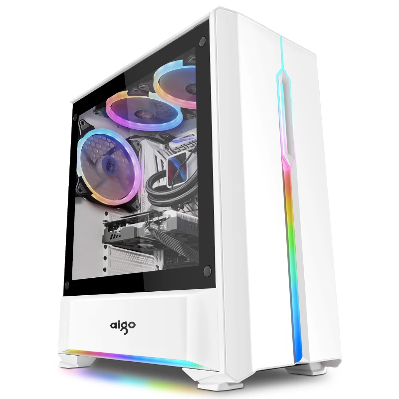 

T20 Desktop Computer Case RGB Lamp Everbright Side Transparent Game Water-Cooled Host ATX standard