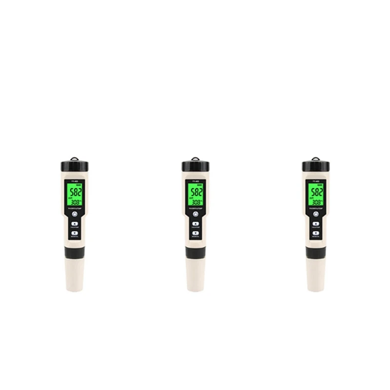 

3X New YY-400 Hydrogen Ion Concentration Water Quality Test Pen PH/ORP/H2 And TEM 4 In 1 Digital Drinking Water Meter