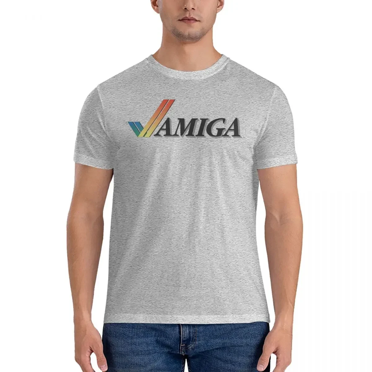 Футболка мужская х/б с круглым вырезом и коротким рукавом