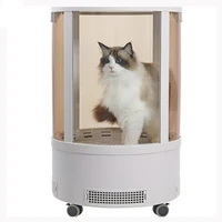 professional round pet drying cabinet electric pet drying box acrylic pet dry room