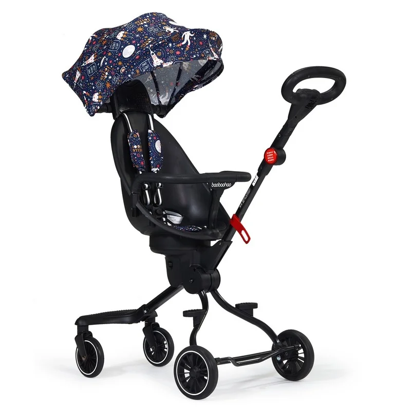 Lightweight Foldable Two-way Strollers Children's Four-wheeled Stroller Baby Accessories Baby Comfort for Car Baby Buggy