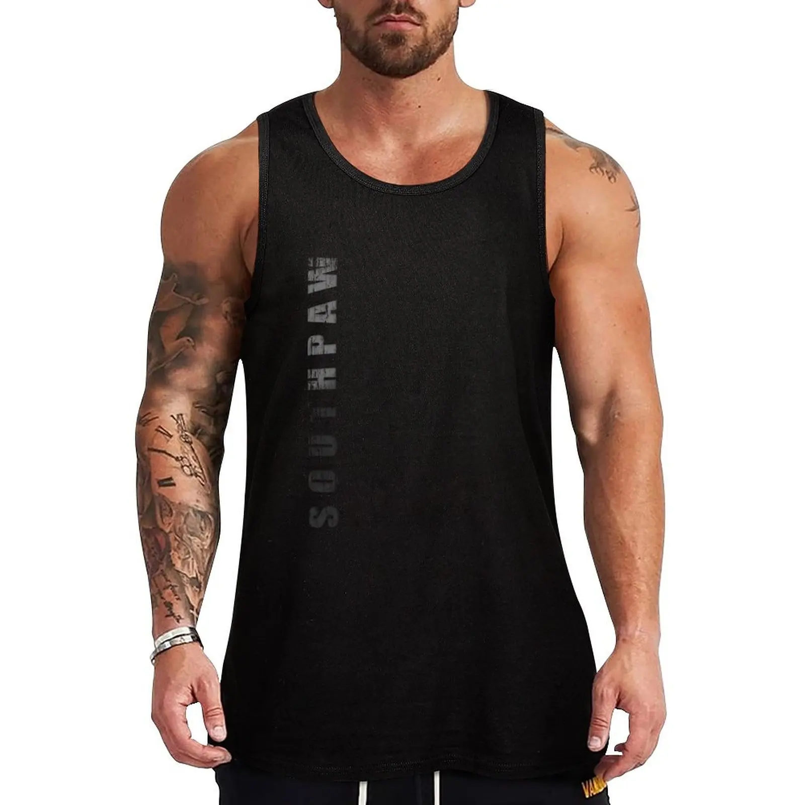Southpaw Tank Top бодибилдинг мужские спортивные футболки для мужчин Одежда