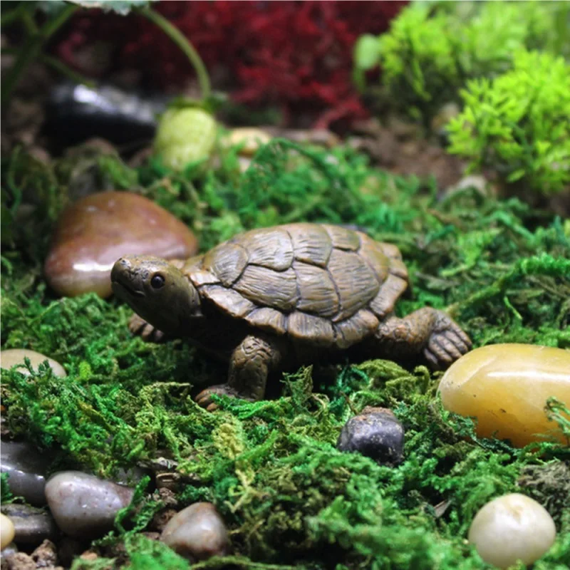 

Creative Small Turtle Resin Craft Micro Landscape Gardening Balcony Flower Pot Decoration Succulents Ornaments Home Decoration
