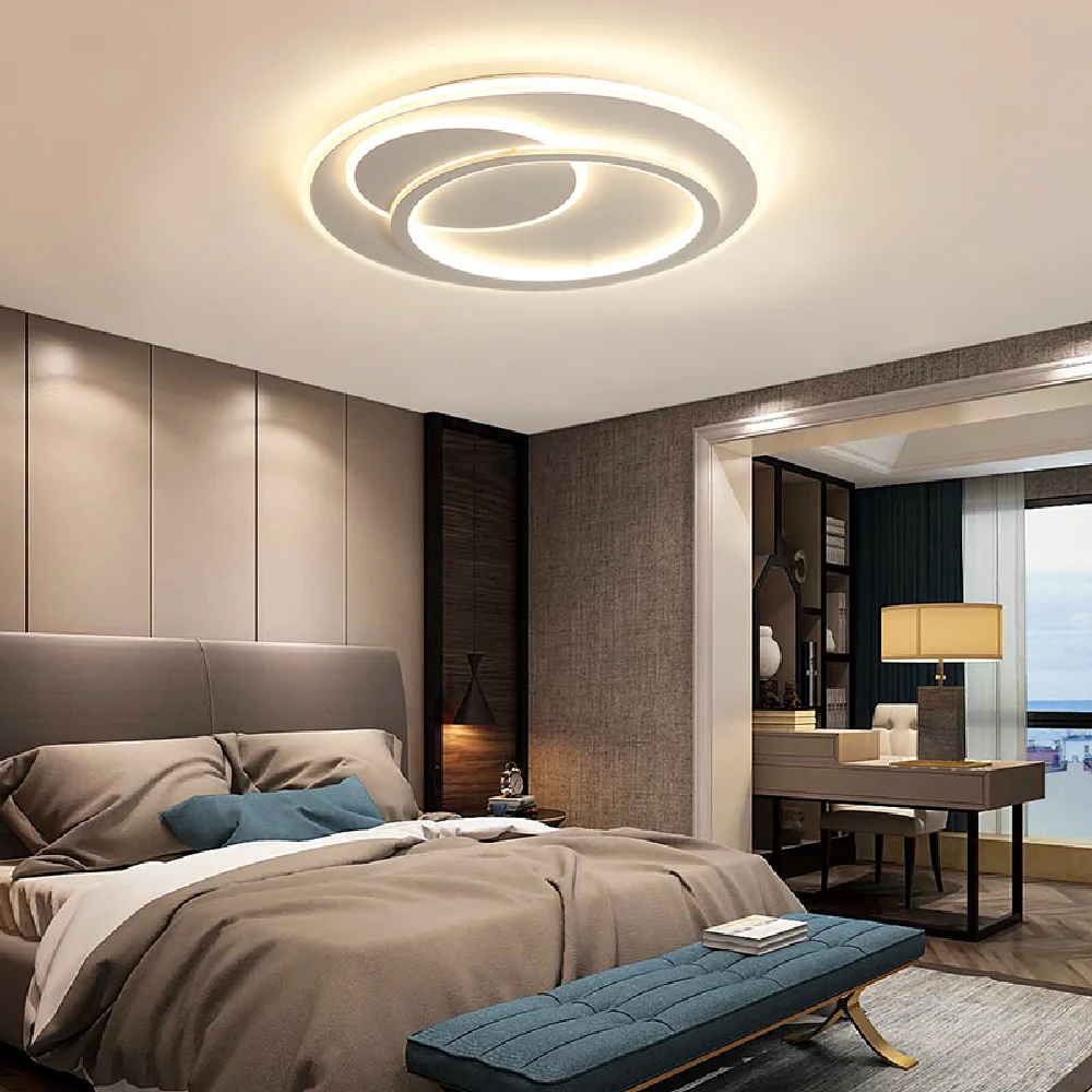 

Минималистичный современный светодиодный потолочный светильник, ультратонкий акриловый белый Потолочный светильник с дистанционным упра...