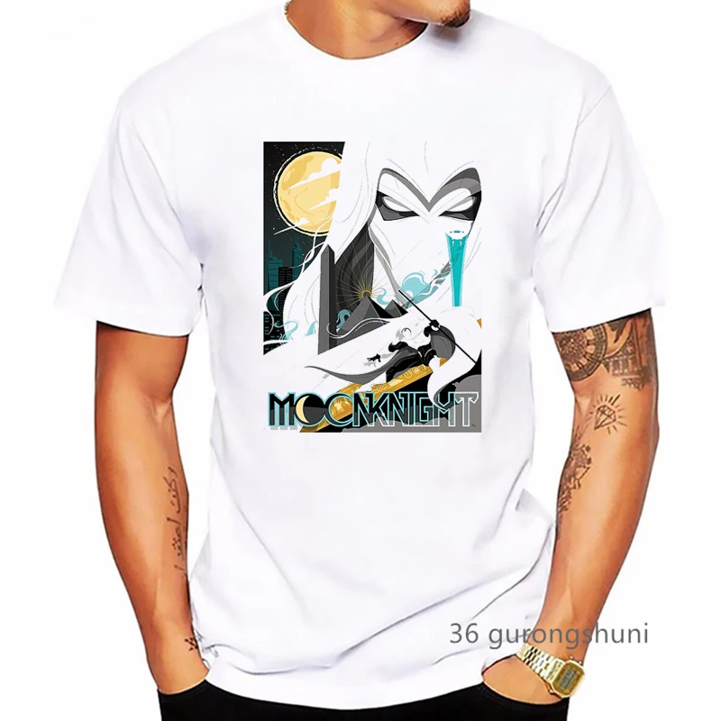 

Newly Men T-Shirts Anime Moon Knight Tshirt Summer Fashion Men'S Shirt Casual High Quality Men'S T Shirts Tops Dropshipping