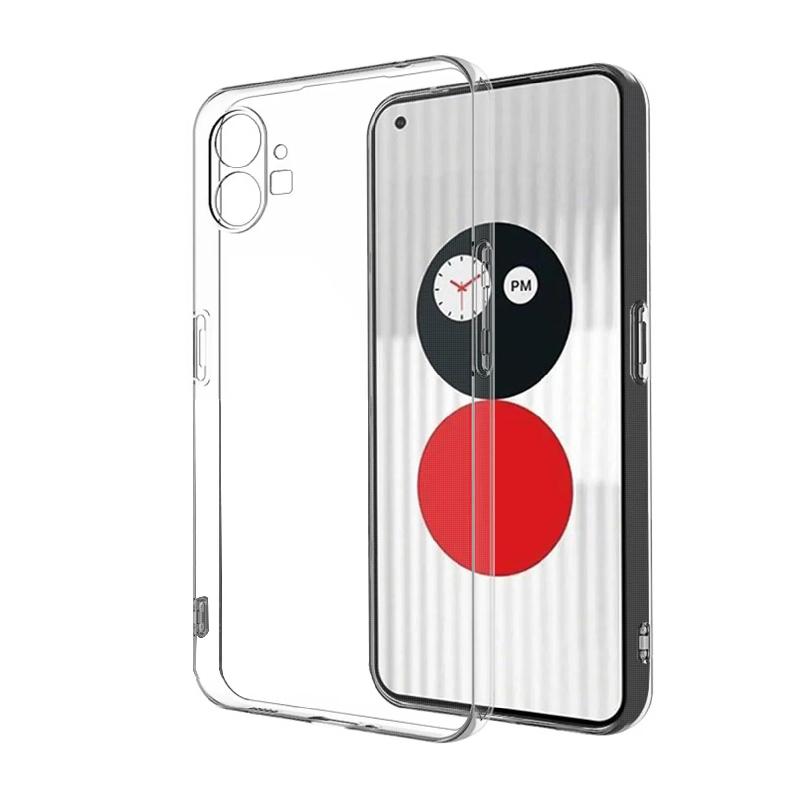 Прозрачный флип-чехол для Nothings Phone 1 мягкий чехол из ТПУ силиконовый телефона