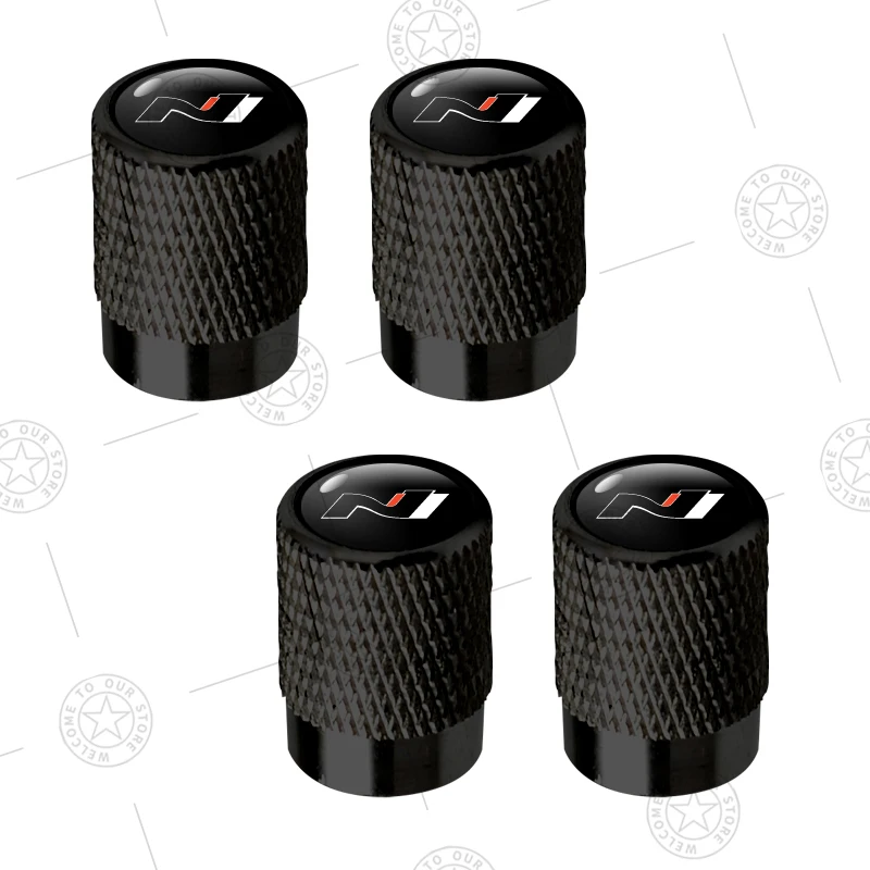 

4 шт., колпачки для клапанов колес автомобиля с логотипом N Line, алюминиевые аксессуары для штока воздуха для Hyundai Tuscani I30 Elantra Santa Fe Sonata Tucson