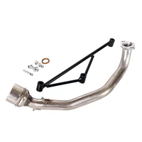 motorcycle head connect tube front link pipe stainless steel exhaust system for yamaha gy6 125150 all years