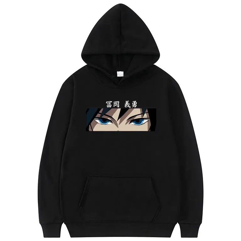 

Japan Anime Demon Slayer Tomioka Giyuu Print Hoodie Men Women Fashion Casual Hoodies Japanese Trend Streetwear Mens Sweatshirt
