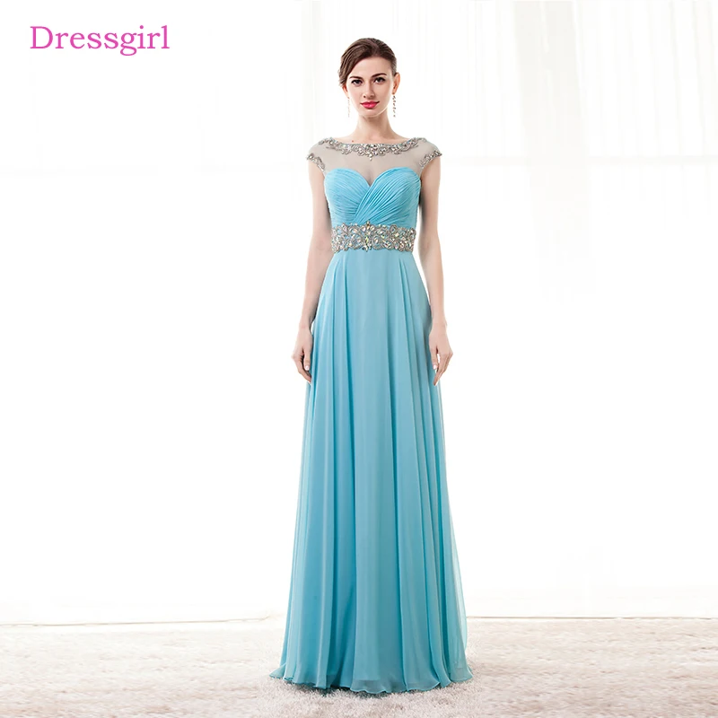 

Реальное фото, небесно-Голубые Вечерние платья а-силуэта с рукавами-крылышками, шифоновое длинное платье с открытой спиной в арабском стиле...