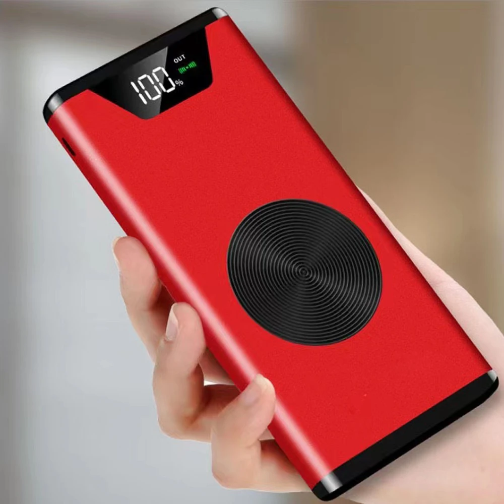 Портативный внешний аккумулятор на 99000 мА · ч с беспроводным зарядным
