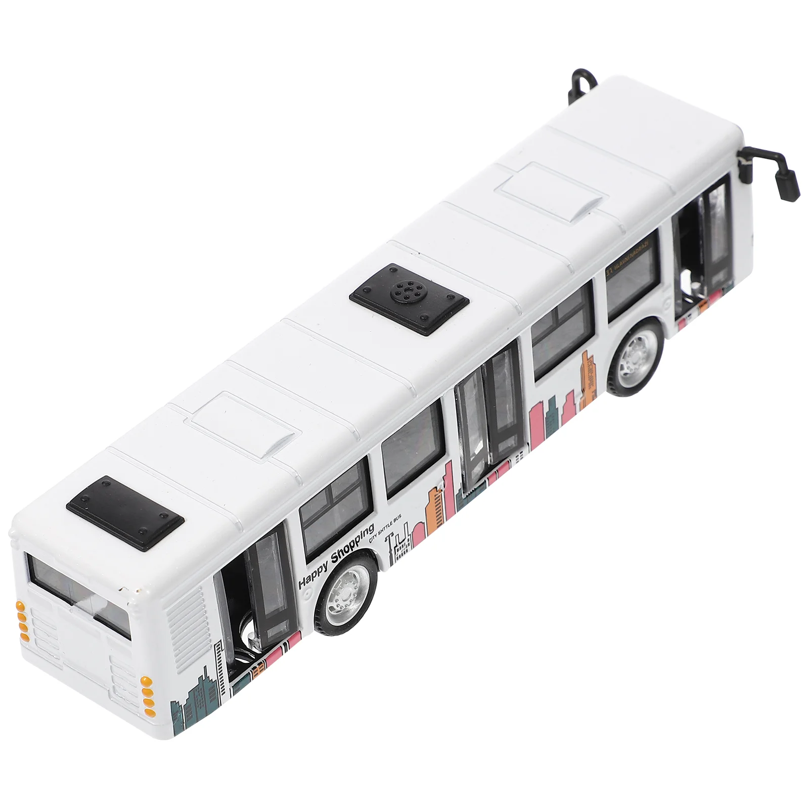 

Модель автобуса, игрушки, Детский обучающий автомобиль, маленький город из АБС-пластика для малышей