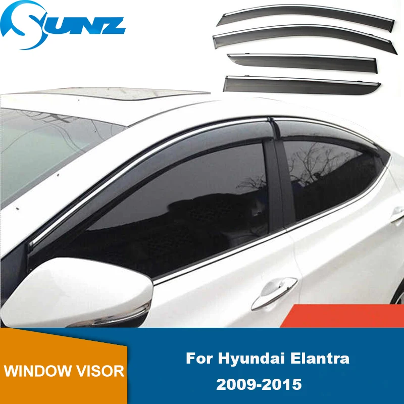 Side Window Deflectors For Hyundai Elantra 2009 2010 2011 2012 2012 2013 2014 2015 Side window deflectors Rain Sun Guard Vent