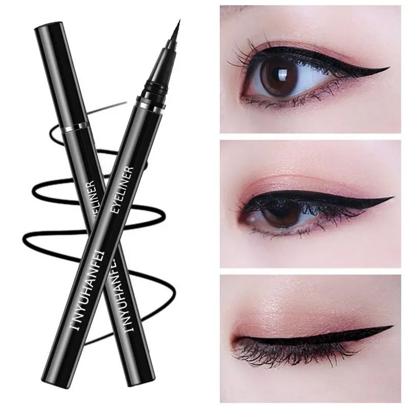 Women Eyeliner Liquid Pen Waterproof Long Lasting Quick Drying Smooth Eye Liner Pen Pencil Cosmetic Lady Beauty Make Up Tool