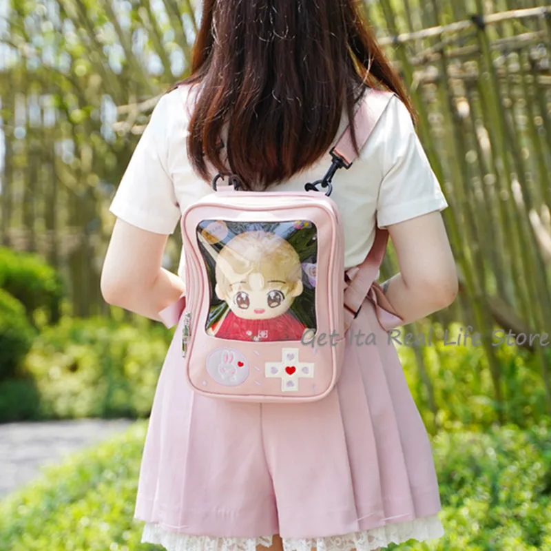 Милый прозрачный Рюкзак Kawaii Ita, рюкзак с контактным дисплеем ...